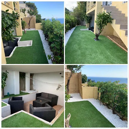 Апартаменти Le Panorama Cosy 2 Pieces Avec Jardin *